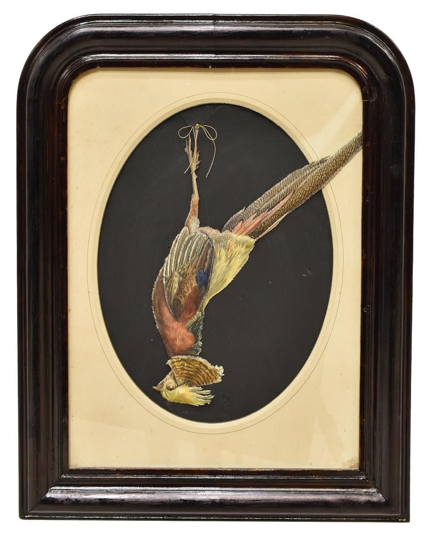 AFTER EDOUARD TRAVIES FRENCH TROMPE L'OEIL GAME BIRD PRINT (1 of 3)
