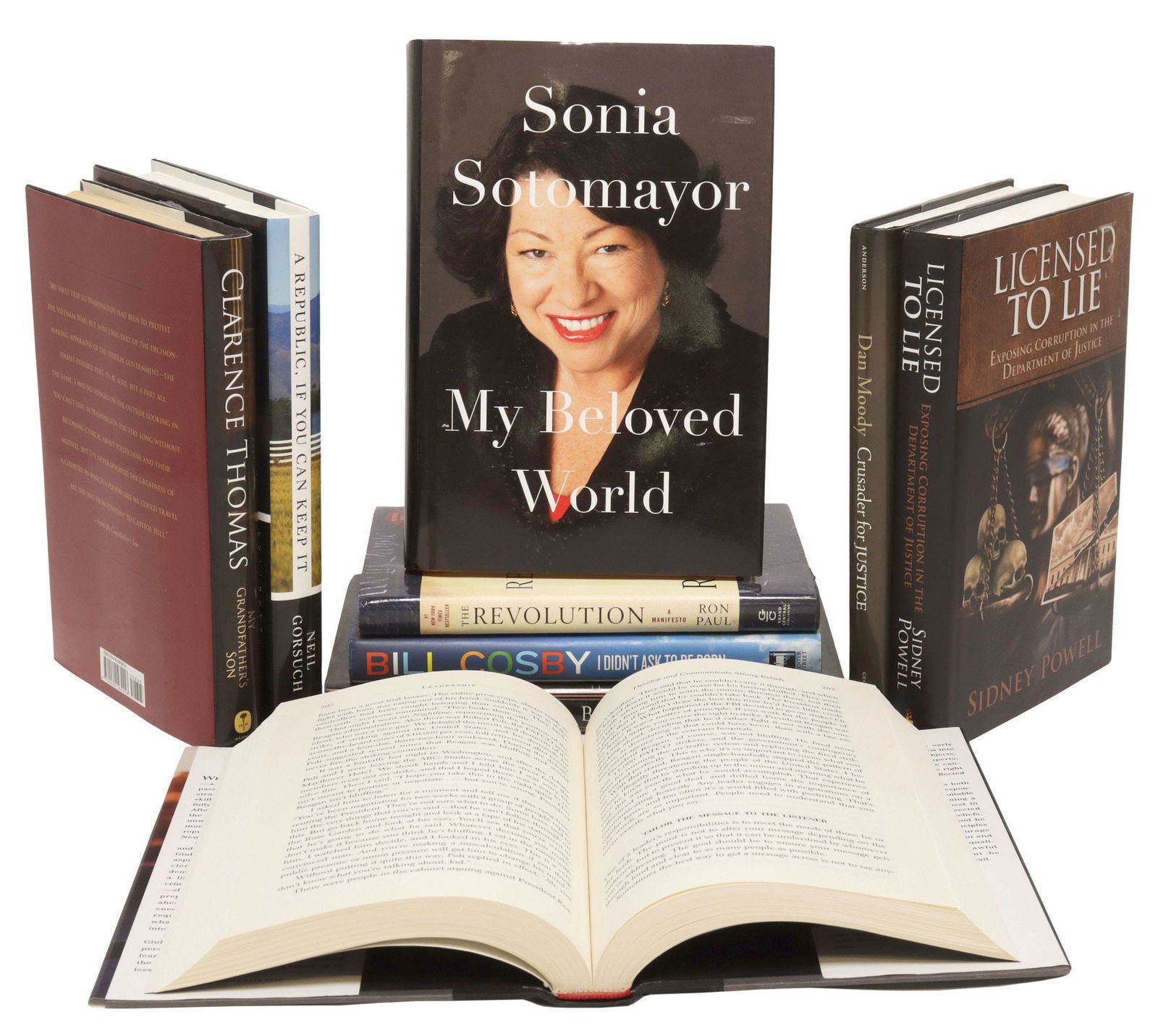 (9) BOOKS, ALL SIGNED, SUPREME COURT JUSTICES, POLITICIANS (1 of 15)