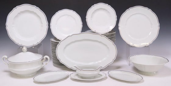 (42) FRENCH HAVILAND LIMOGES PORCELAIN PART SERVICE