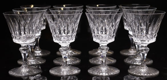 (12) BACCARAT 'PICCADILLY' CUT CRYSTAL SHERRY GLASSES