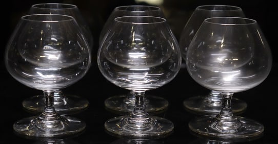 (6) CASED BACCARAT 'PERFECTION' CRYSTAL BRANDY SNIFTERS / GLASSES