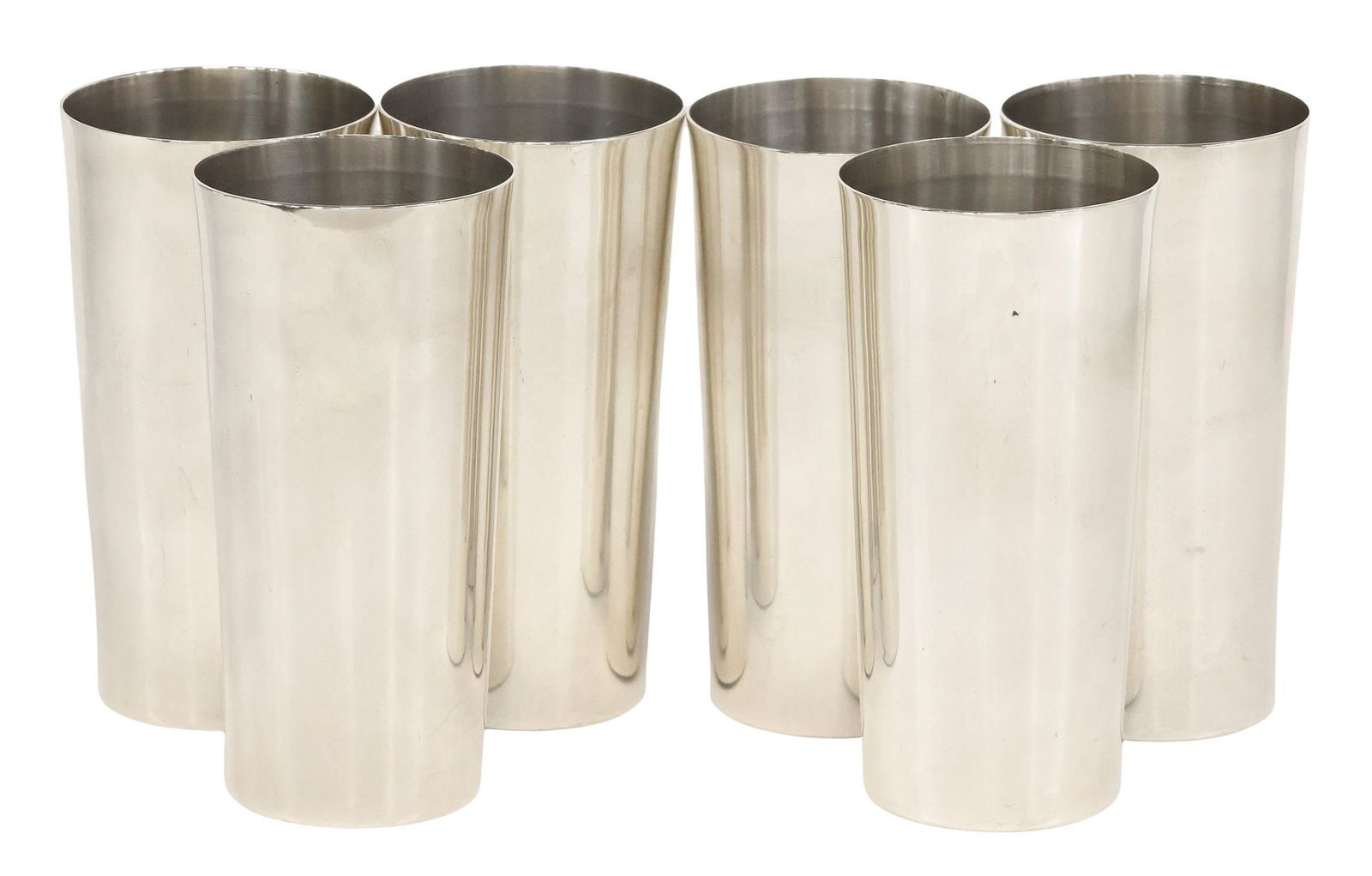 (6) SANBORN MEXICO STERLING SILVER HIGHBALL TUMBLERS (1 of 4)