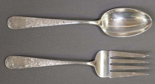 (2) KIRK 'OLD MARYLAND ENGRAVED' STERLING SILVER FLATWARE