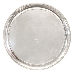 S. KIRK & SON 'CALVERT OLD MARYLAND PLAIN' STERLING SILVER TRAY