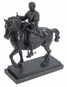 AFTER ANDREA DEL VERROCCHIO BRONZE, BARTOLOMEO COLLEONI ON HORSEBACK