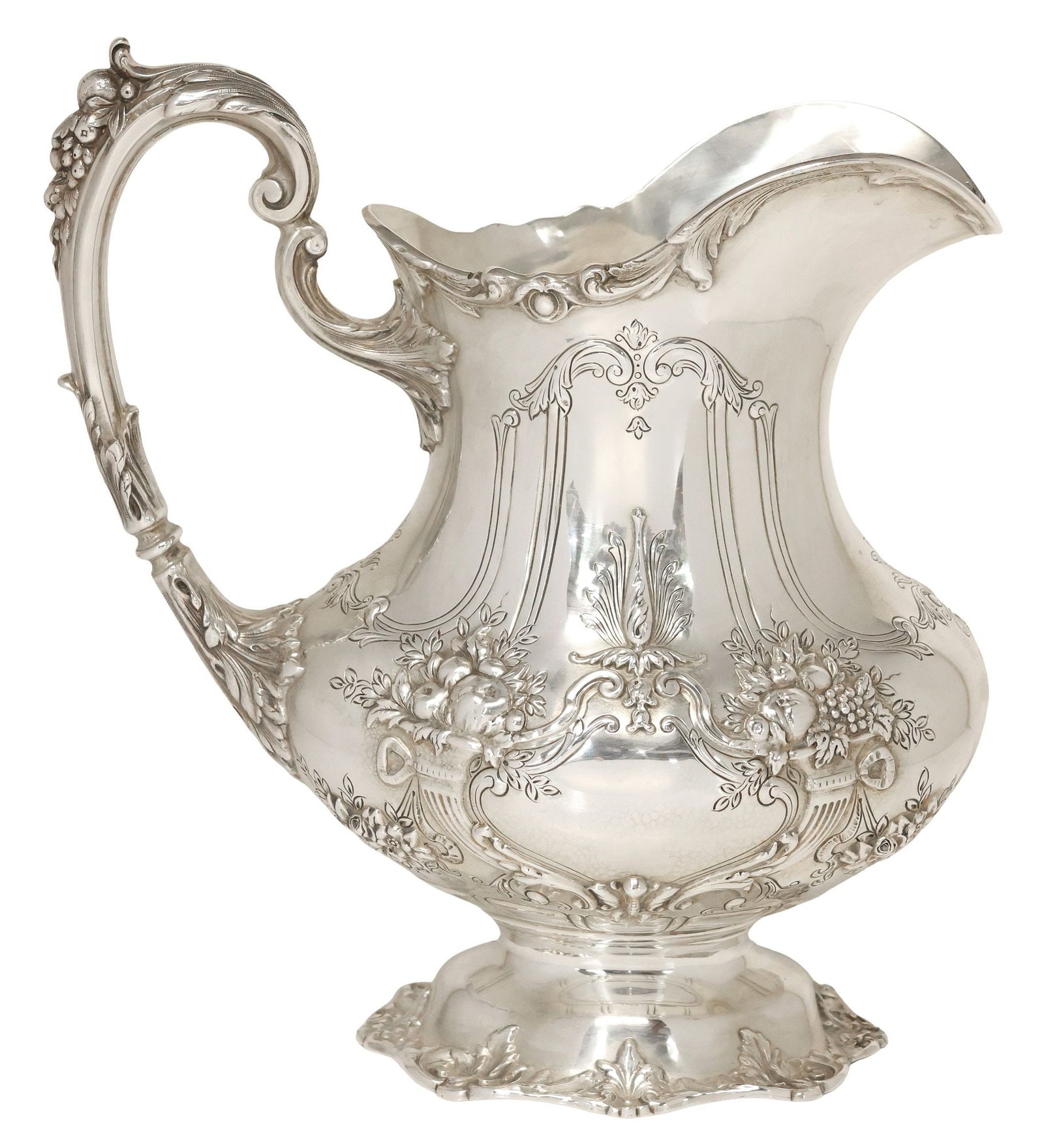 REED & BARTON 'FRANCIS I' STERLING SILVER WATER PITCHER, 40 OZT (1 of 5)