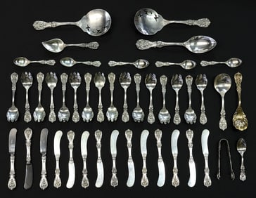 (43) REED & BARTON 'FRANCIS I' STERLING SILVER FLATWARE