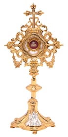 1ST-CLASS RELIC OF THE NATIVITY MANGER OF JESUS CHRIST IN ALTAR RELIQUARY