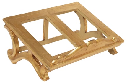 ITALIAN GILTWOOD ECCLESIASTICAL TABLETOP LECTERN/ BOOK STAND