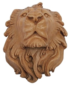 ARCHITECTURAL CARVED MARBLE LION HEAD
