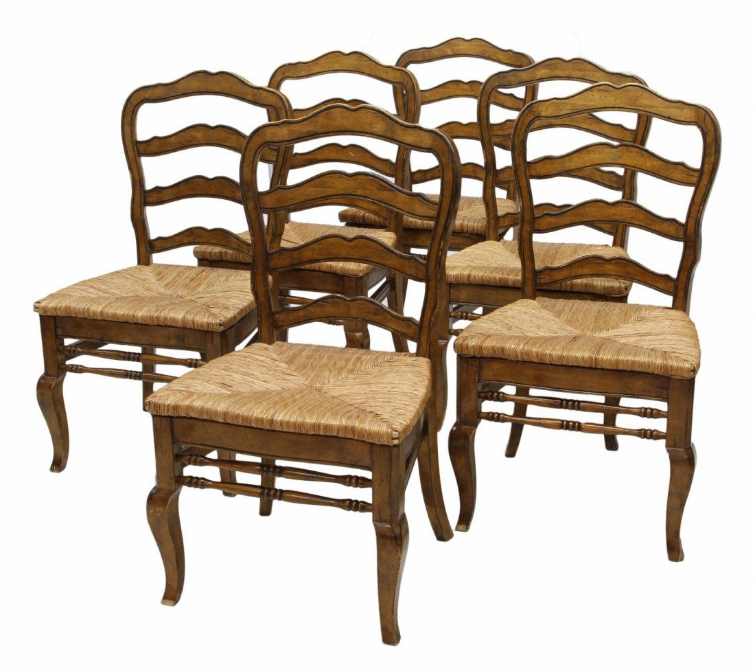 (6) FRENCH COUNTRY STYLE DINING CHAIRS - Mar 30, 2013 | Austin Auction