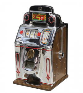 1946 JENNINGS CHIEF 5 CENT SLOT MACHINE