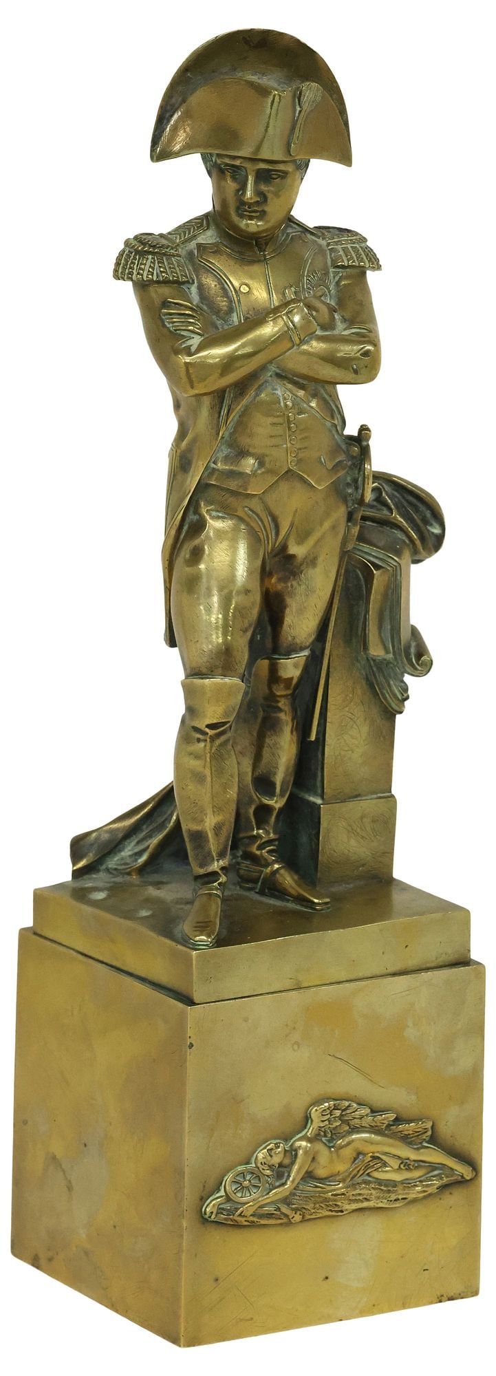 AFTER BOIZOT (D.1809) GILT BRONZE SCULPTURE, NAPOLEON BONAPARTE (1 of 5)
