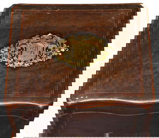 FRENCH NAPOLEON III BRASS-INLAID CAVE A CIGAR HUMIDOR