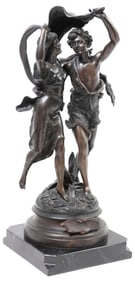 AFTER EMILE BRUCHON (1806-1895) FIGURAL BRONZE SCULPTURE, 'L'AMOUR'