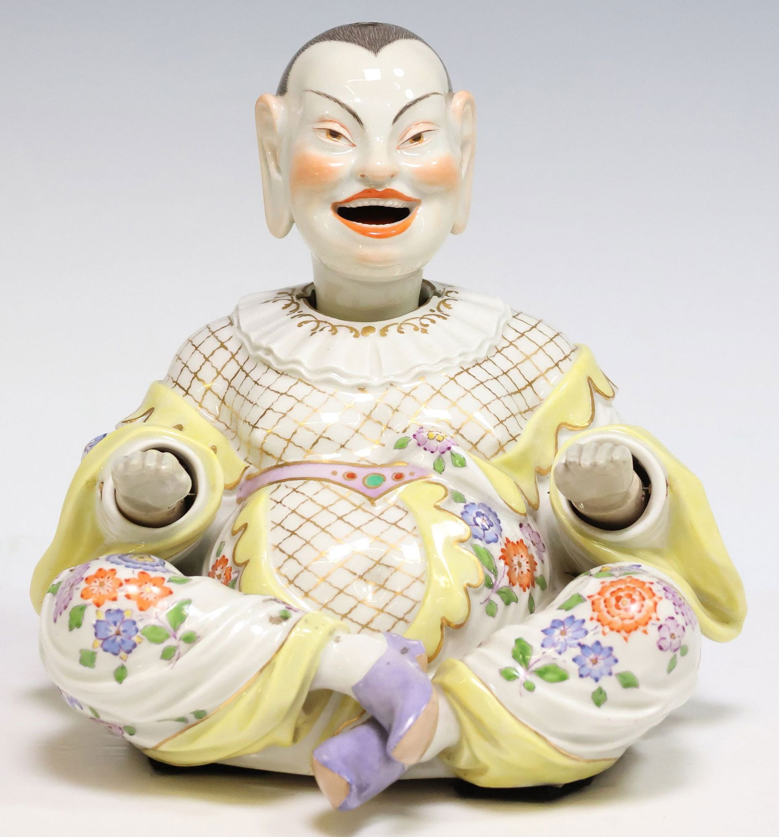 MEISSEN PORCELAIN NODDER, SEATED PAGODA FIGURE (1 of 7)