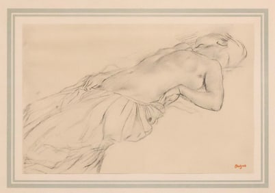 AFTER EDGAR DEGAS (FRENCH, 1834-1917) LITHOGRAPH, STUDY FOR A FEMALE NUDE