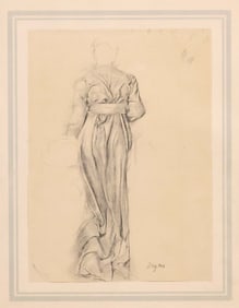 AFTER EDGAR DEGAS (FRENCH, 1834-1917) LITHOGRAPH, DRAPERY STUDY