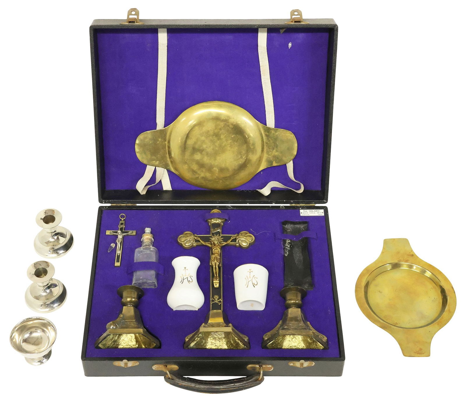 ENGLISH LEVARTY & SONS 'HILARY' TRAVELING LAST RITES / SICK CALL SET (1 of 7)