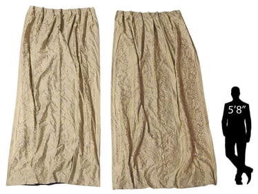 (PR) DESIGNER FORTUNY (ATTRIB.) 'CARNAVALET' CURTAINS, 130"L X 40"W