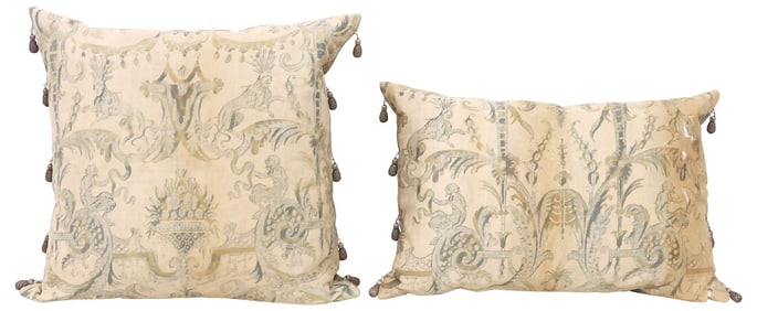 (2) FORTUNY (ATTRIB.) 'MAZZARINO' DOWN-FILLED THROW PILLOWS