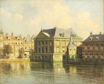 PIETER J.A. WAGEMANS (1879-1955) DUTCH LANDSCAPE PAINTING OF THE HAUGE