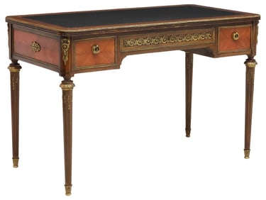FRENCH LOUIS XVI STYLE MAHOGANY WRITING DESK