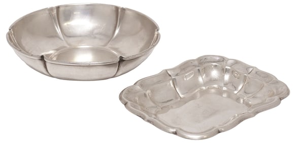 (2) AMERICAN REED & BARTON AND RANDAHL STERLING SILVER BON BON BOWLS