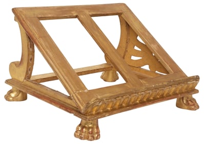 ITALIAN GILTWOOD ECCLESIASTICAL TABLETOP LECTERN / BOOK STAND