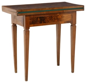 FRENCH NEOCLASSICAL STYLE PARQUETRY FLIP-TOP GAMES TABLE