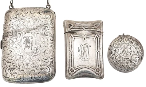 (3) COLLECTION OF STERLING SILVER ARTICLES, R. BLACKINGTON