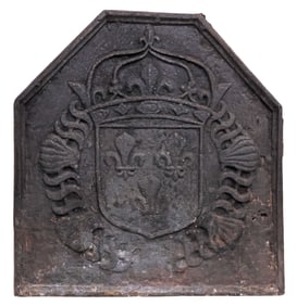 FRENCH CAST IRON FIREBACK PANEL