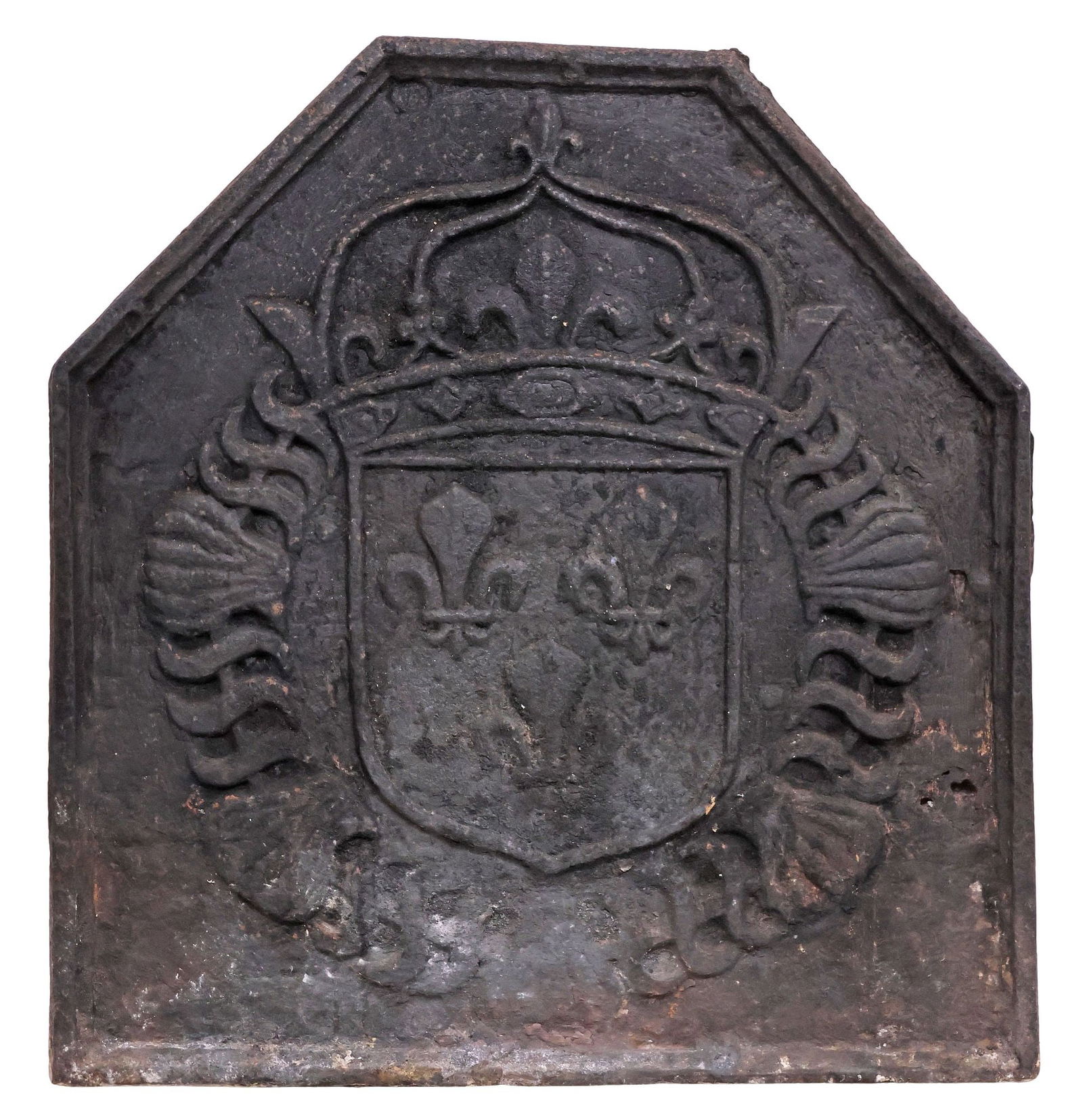 FRENCH CAST IRON FIREBACK PANEL (1 of 2)
