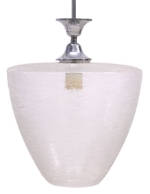 ITALIAN MURANO SPUN ART GLASS ONE-LIGHT PENDANT LAMP