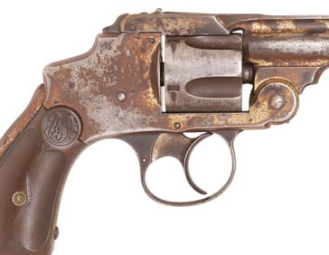 SMITH & WESSON .38 SAFETY THIRD MODEL DA REVOLVER, ANTIQUE