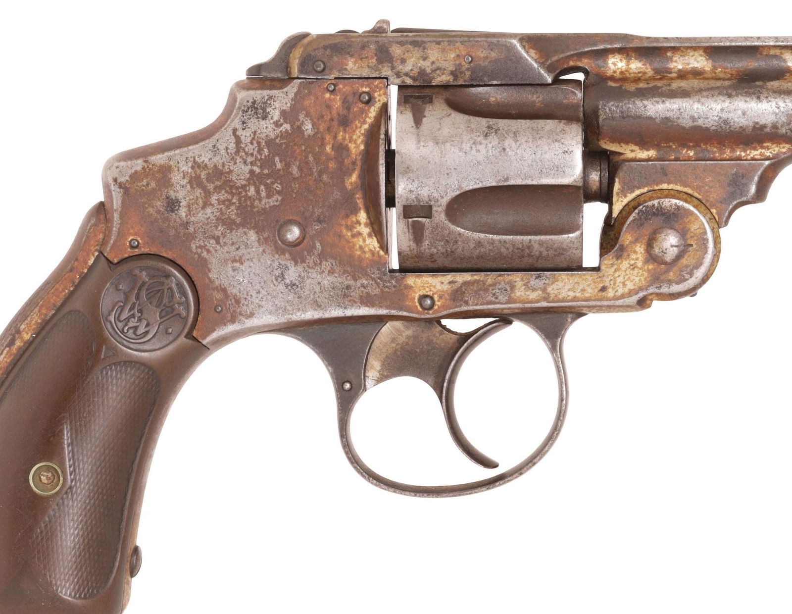 SMITH & WESSON .38 SAFETY THIRD MODEL DA REVOLVER, ANTIQUE