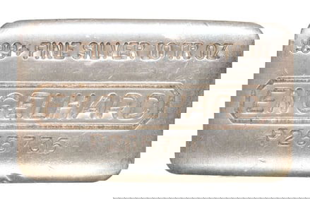 ENGELHARD 10 TROY OUNCE .999 PURE SILVER BAR