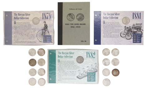 (18) MORGAN & PEACE SILVER DOLLARS