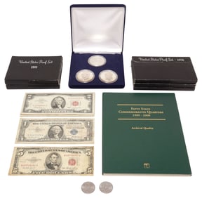 (LOT) U.S. COINS & CURRENCY