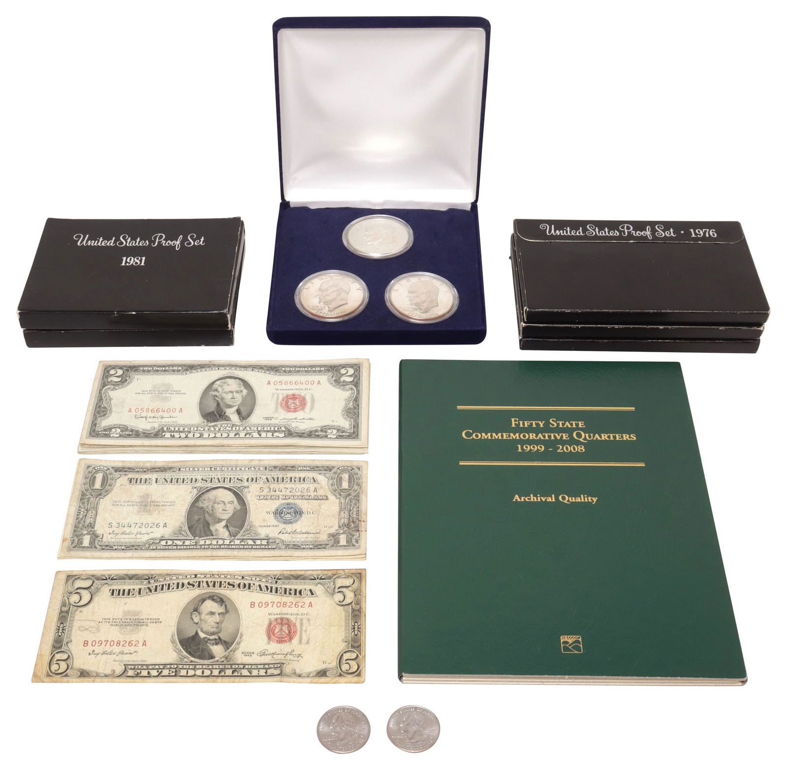 (LOT) U.S. COINS & CURRENCY (1 of 6)