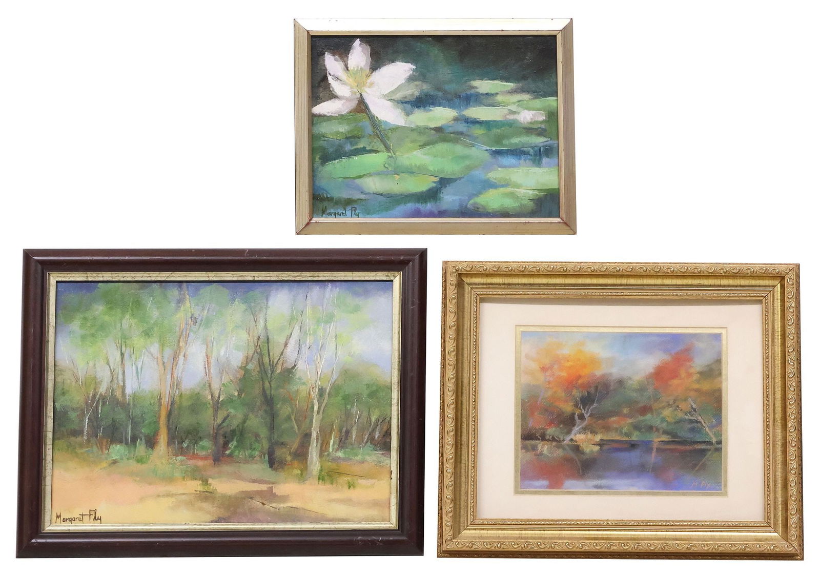 (3) MARGARET FLY (TEXAS, 1927-2013) LANDSCAPE PAINTINGS & DRAWINGS (1 of 8)