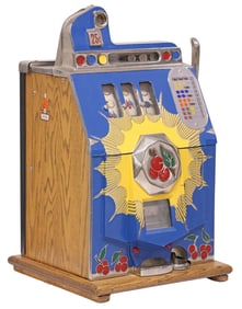 MILLS BURSTING CHERRY 25 CENT SLOT MACHINE