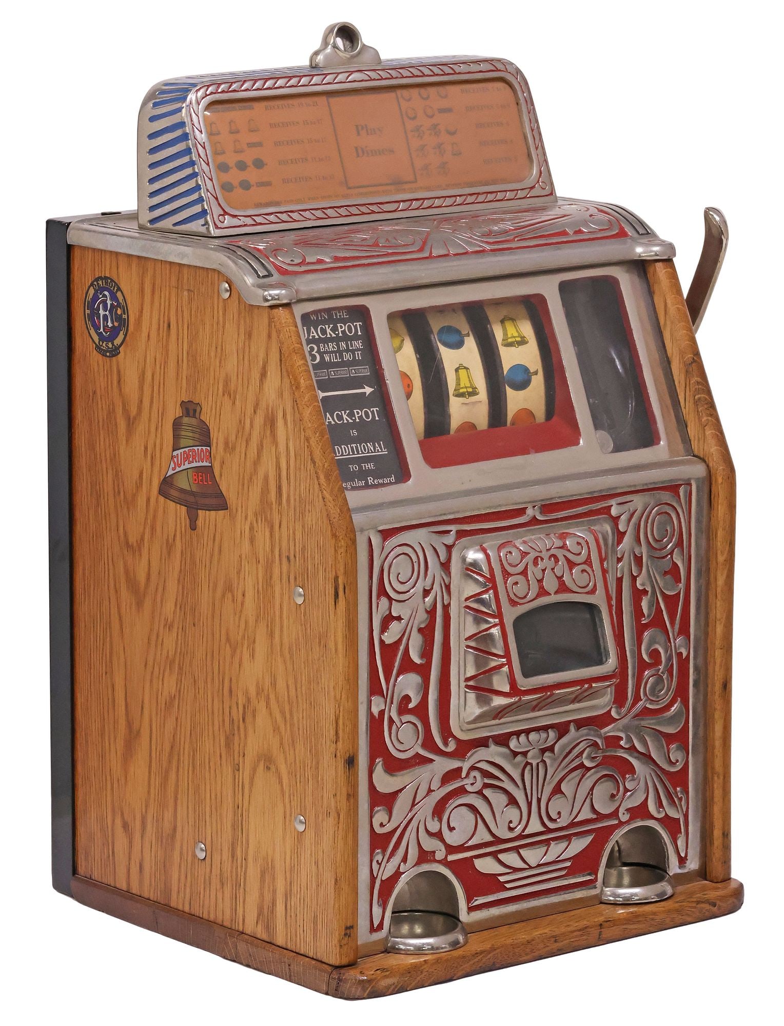 CALLIE SUPERIOR 10 CENT SLOT MACHINE (1 of 10)