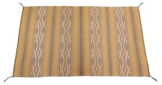 NATIVE AMERICAN NAVAJO 'WIDE RUINS' WOOL RUG, 5'7" X 3'4"