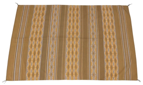 PHYLLIS NALWOOD (1934-2021) NAVAJO 'WIDE RUINS' WOOL RUG, 7' X 4'9.5"