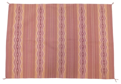 NATIVE AMERICAN NAVAJO 'WIDE RUINS' WOOL RUG, 4'2.5" X 3'