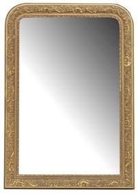 FRENCH LOUIS PHILIPPE PERIOD GILT WALL MIRROR
