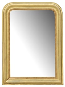 FRENCH LOUIS PHILIPPE GILT-PAINTED WALL MIRROR