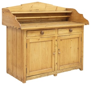 ENGLISH VICTORIAN PINE KITCHEN DRESSER