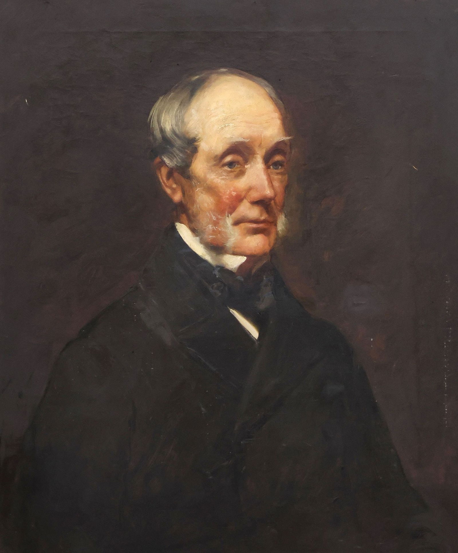 FRAMED ENGLISH SCHOOL OIL PAINTING, PORTRAIT OF A GENTLEMAN (1 of 3)